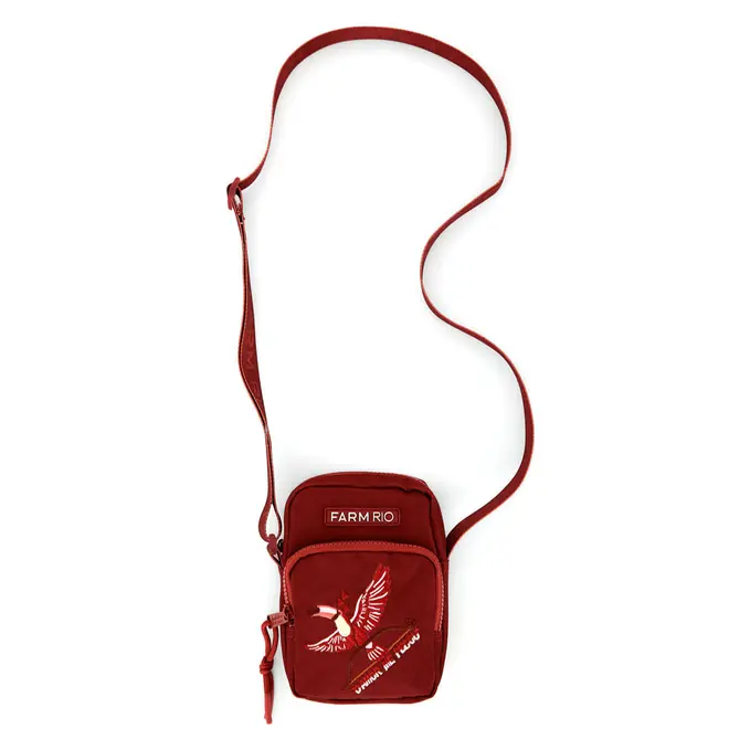 Bolsa Transversal Feminina Farm Tucano Bordô 78334955