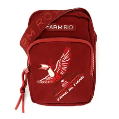 Bolsa Transversal Feminina Farm Tucano Bordô 78334955