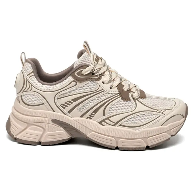 Tênis Casual Feminino Via Marte Bege 369-002-07