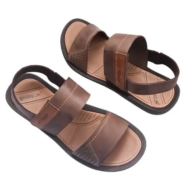 Sandália Flat Masculina Itapuã - Marrom