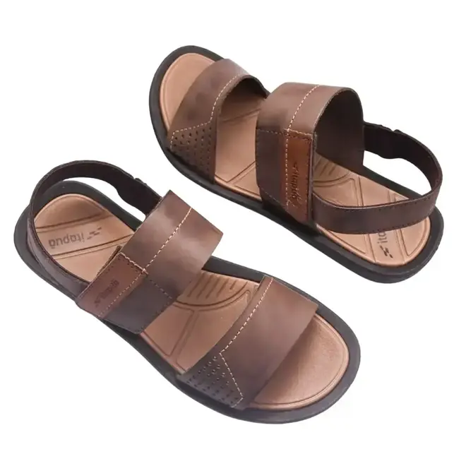 Sandália Flat Masculina Itapuã - Marrom