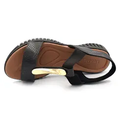 Papete de Couro Feminina Usaflex Preto UD11002