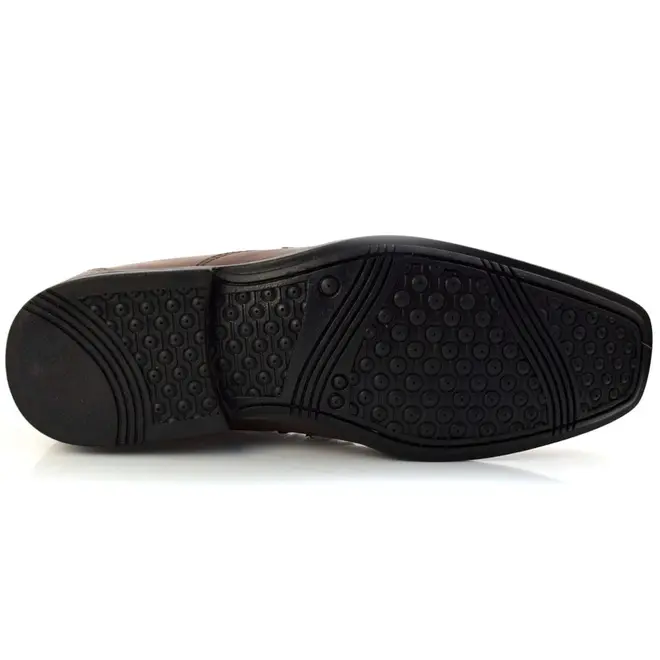 Sapato Social de Couro Masculino Zapattero Marrom 7512