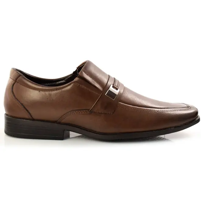Sapato Social de Couro Masculino Zapattero Marrom 7512