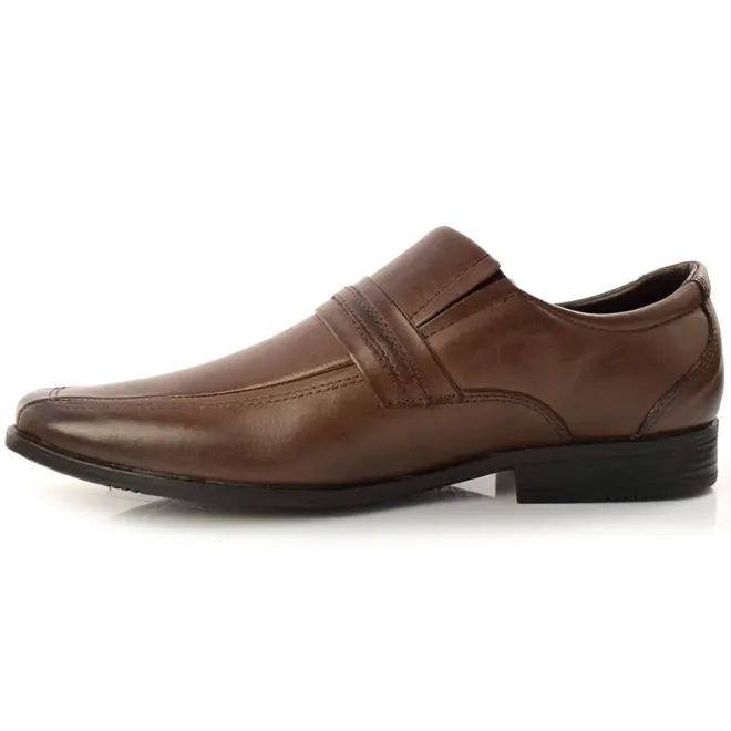 Sapato Social de Couro Masculino Zapattero Marrom 7512