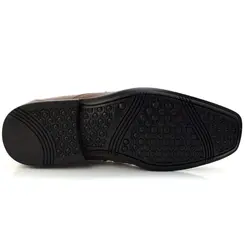 Sapato Social de Couro Masculino Zapattero Marrom 7512