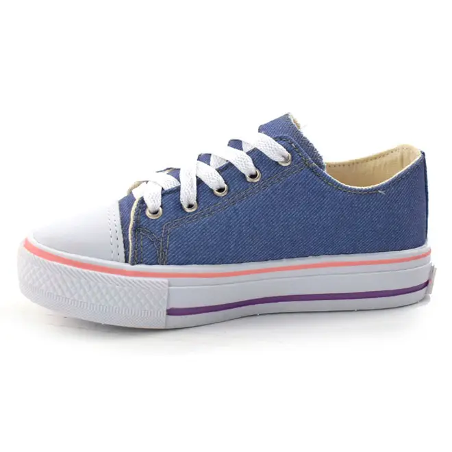 Tênis Infantil Feminino Ykes Azul CORACAO