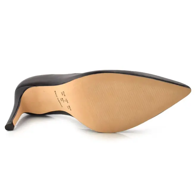 Scarpin Feminino de Couro e Salto Alto Suzzara Preto 4833501