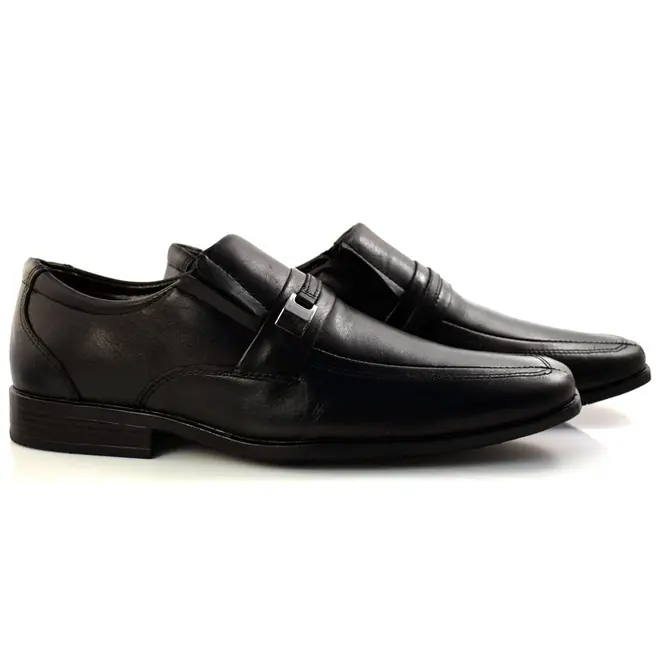 Sapato Social de Couro Masculino Zapattero Preto 7512