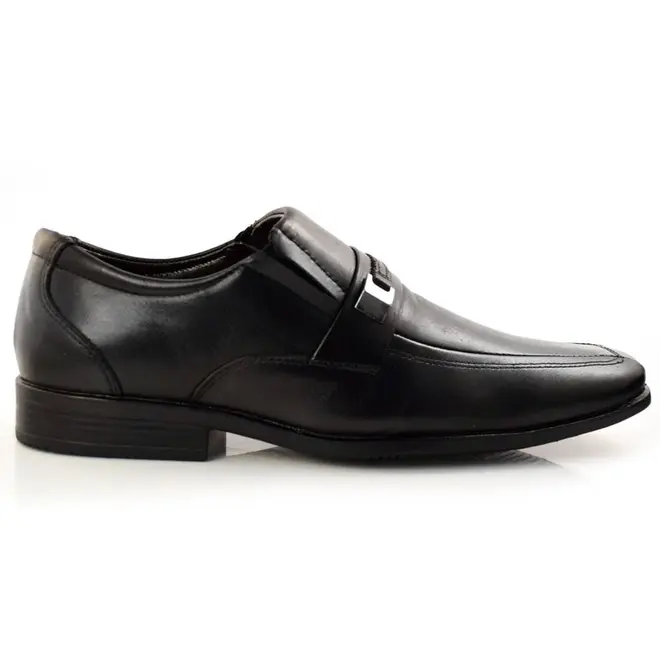 Sapato Social de Couro Masculino Zapattero Preto 7512