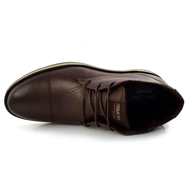 Coturno Masculino de Couro Ferracini Fluence Marrom 5542