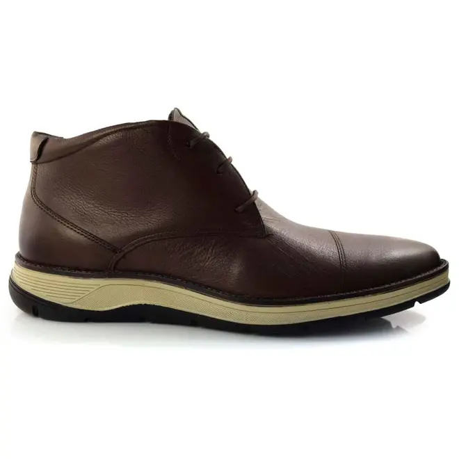 Coturno Masculino de Couro Ferracini Fluence Marrom 5542