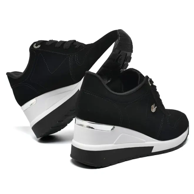 Tênis Anabela Feminino Via Marte Preto 046-020-01
