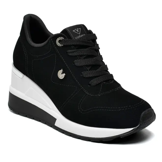 Tênis Anabela Feminino Via Marte Preto 046-020-01
