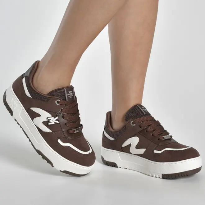 Tênis Casual Feminino Via Marte Marrom 287-007-11