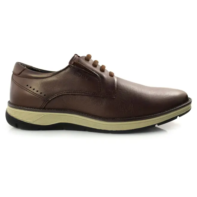 Sapato Social Masculino de Couro Ferracini Fluence Marrom 5550