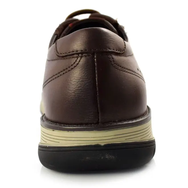 Sapato Social Masculino de Couro Ferracini Fluence Marrom 5550