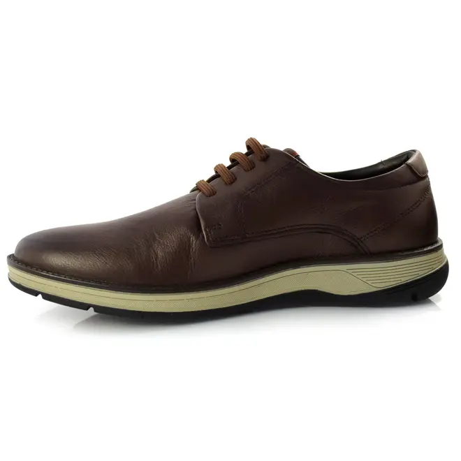 Sapato Social Masculino de Couro Ferracini Fluence Marrom 5550