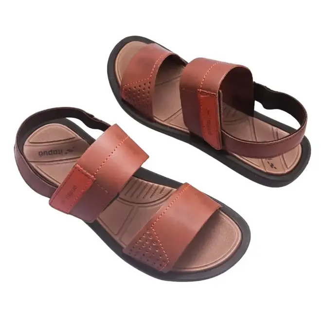 Sandália Flat Itapuã Masculina Chocolate Tijolo