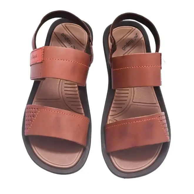 Sandália Flat Itapuã Masculina Chocolate Tijolo