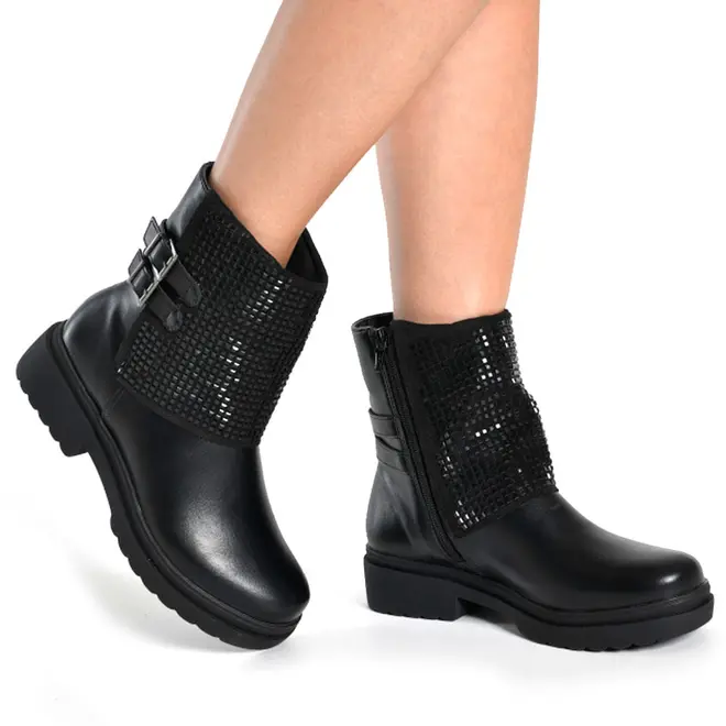 Coturno Feminino Via Marte Preto 245-013-01