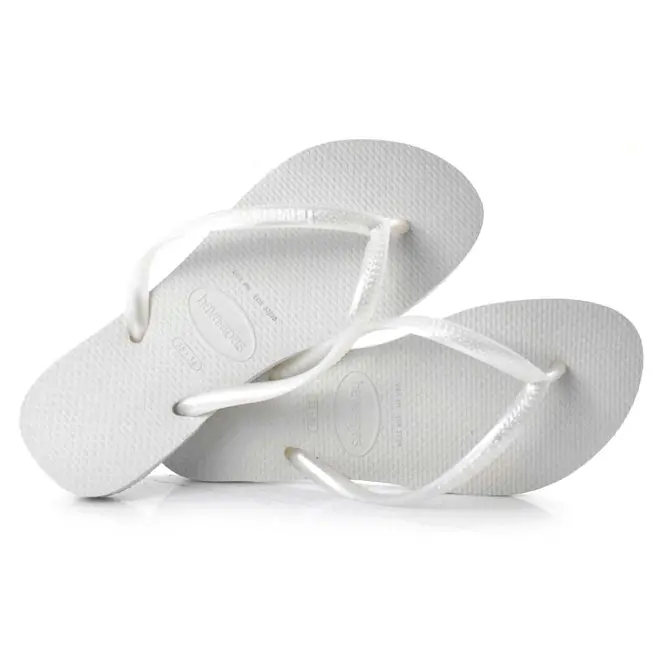 Chinelo Feminino Havaianas Slim Branco 4000030 AD