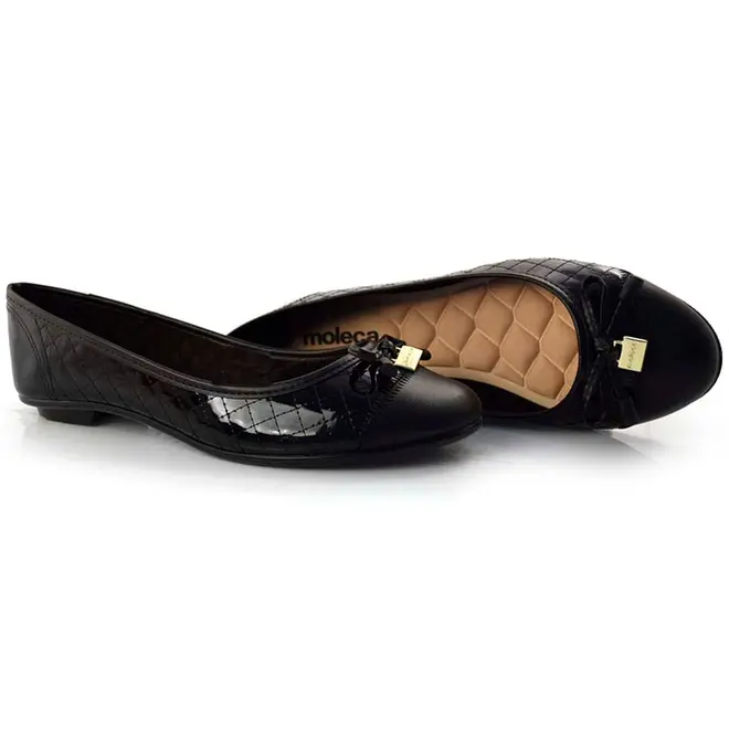 Sapatilha Feminina  Moleca Preto 5027.1407.16936