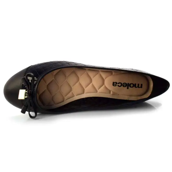 Sapatilha Feminina  Moleca Preto 5027.1407.16936