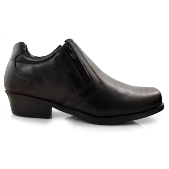 Bota Country Masculina em Couro Zapattero Preto 0900
