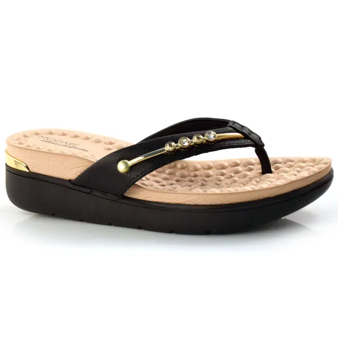Tamanco Anabela Feminino Modare Preto 7151.115.21736