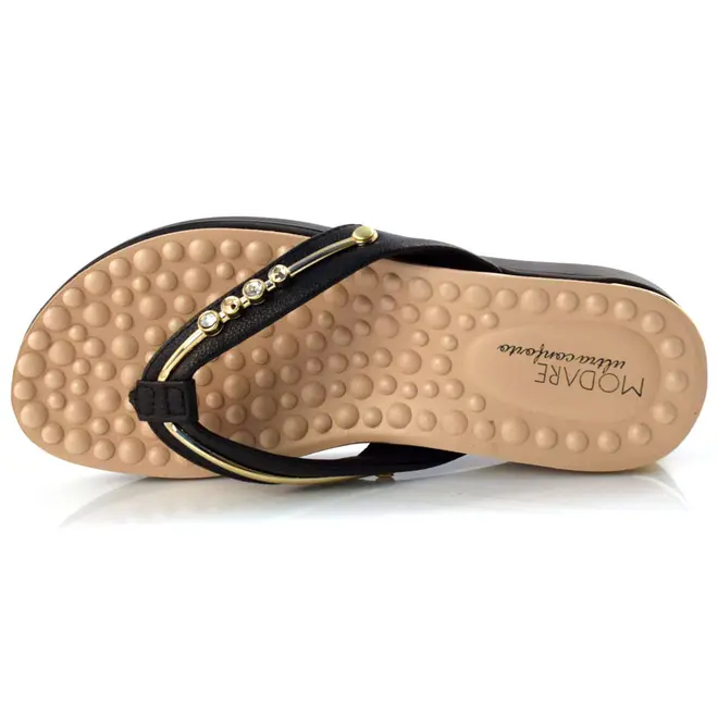Tamanco Anabela Feminino Modare Preto 7151.115.21736