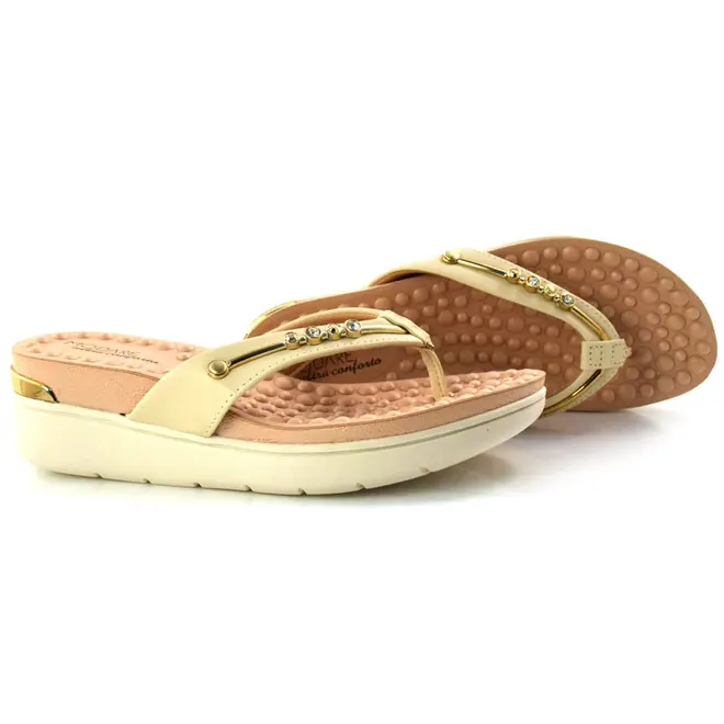 Tamanco Anabela Feminino Modare Off White 7151.115.21736