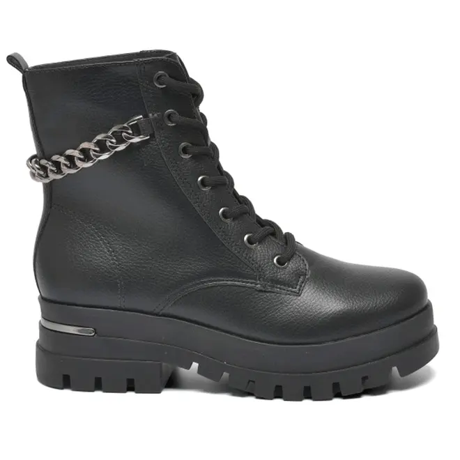 Coturno com Corrente Feminino Via Marte Preto 007-009-01