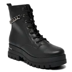 Coturno com Corrente Feminino Via Marte Preto 007-009-01