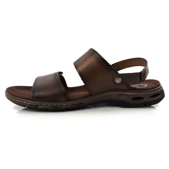 Papete Masculina de Couro Pegada - Tamanho Especial Marrom 530645 TM-ESP