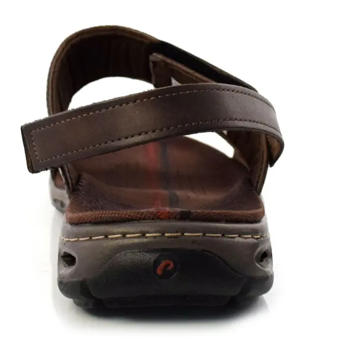 Papete Masculina de Couro Pegada - Tamanho Especial Marrom 530645 TM-ESP