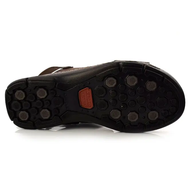 Papete Masculina de Couro Pegada - Tamanho Especial Marrom 530645 TM-ESP