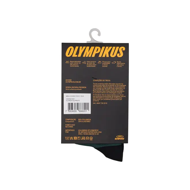 Meia Corre Foco 33/44 Olympikus