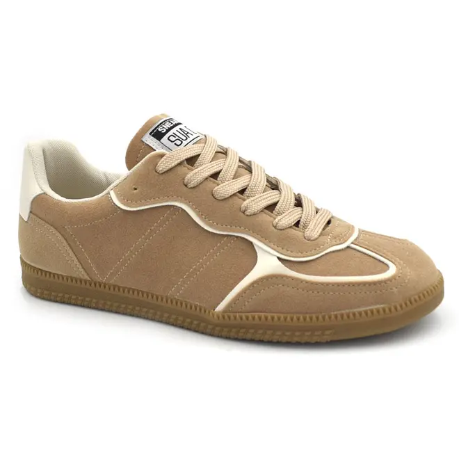Tênis Casual Feminino Sua Cia Bege 8355.16297