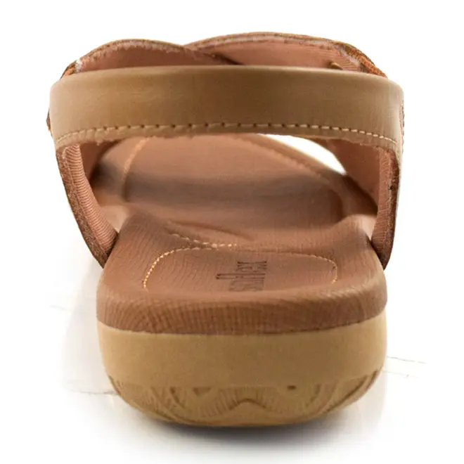 Sandália de Couro Feminina Usaflex Bege R1804