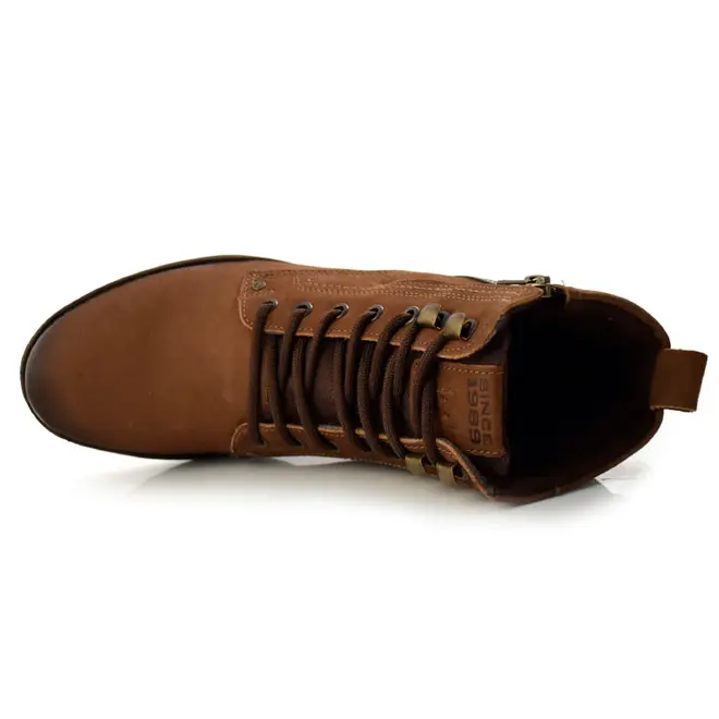 Coturno Masculino de Couro Pegada Marrom 180745