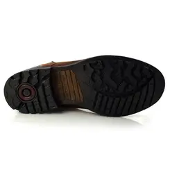 Coturno Masculino de Couro Pegada Marrom 180745