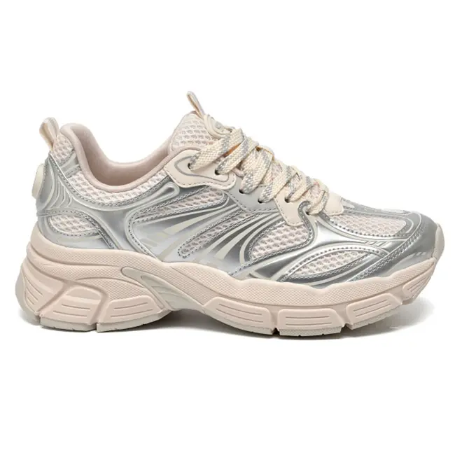 Tênis Casual Feminino Via Marte Creme 369-002-08