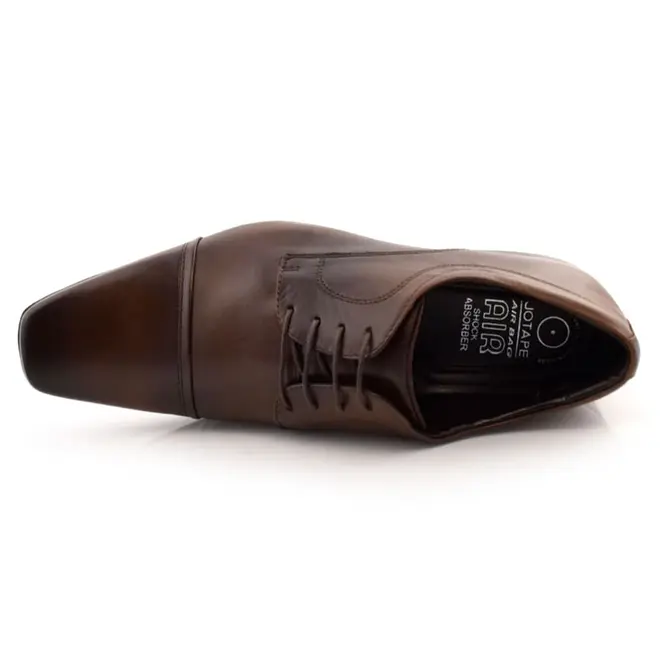 Sapato Social de Couro Jota Pe Air Vinitti Marrom 77600