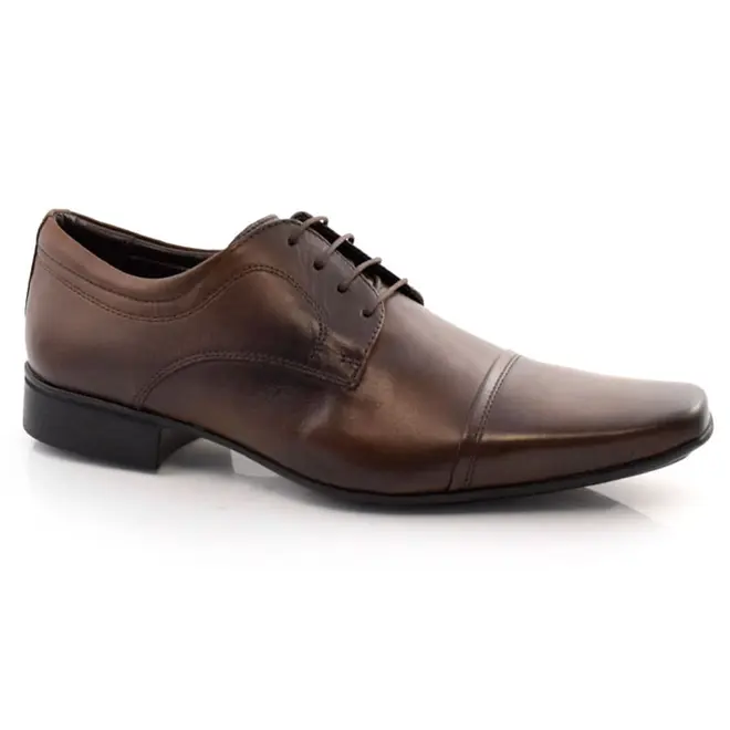 Sapato Social de Couro Jota Pe Air Vinitti Marrom 77600