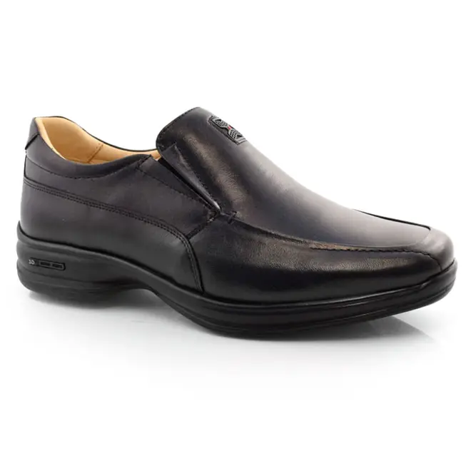 Sapato Social de Couro Jota Pe Space Preto 70804