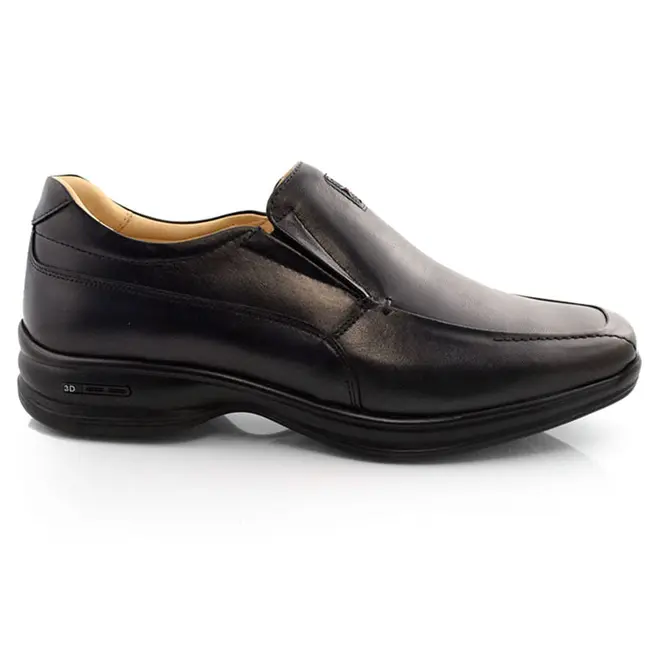 Sapato Social de Couro Jota Pe Space Preto 70804