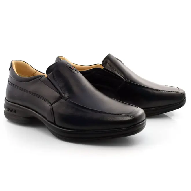Sapato Social de Couro Jota Pe Space Preto 70804