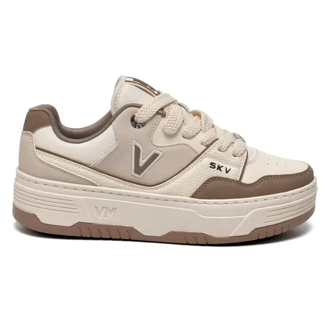 Tênis Casual Feminino Via Marte Bege 225-010-13