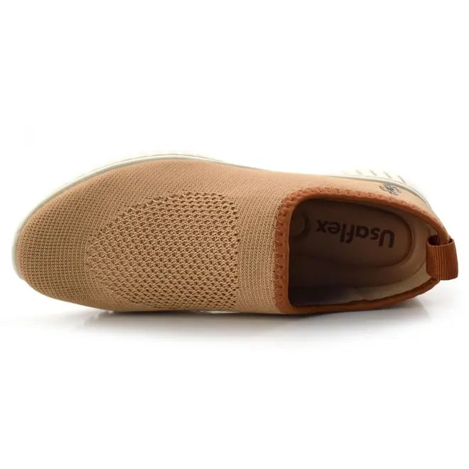 Tênis Feminino  Usaflex Marrom AE2208